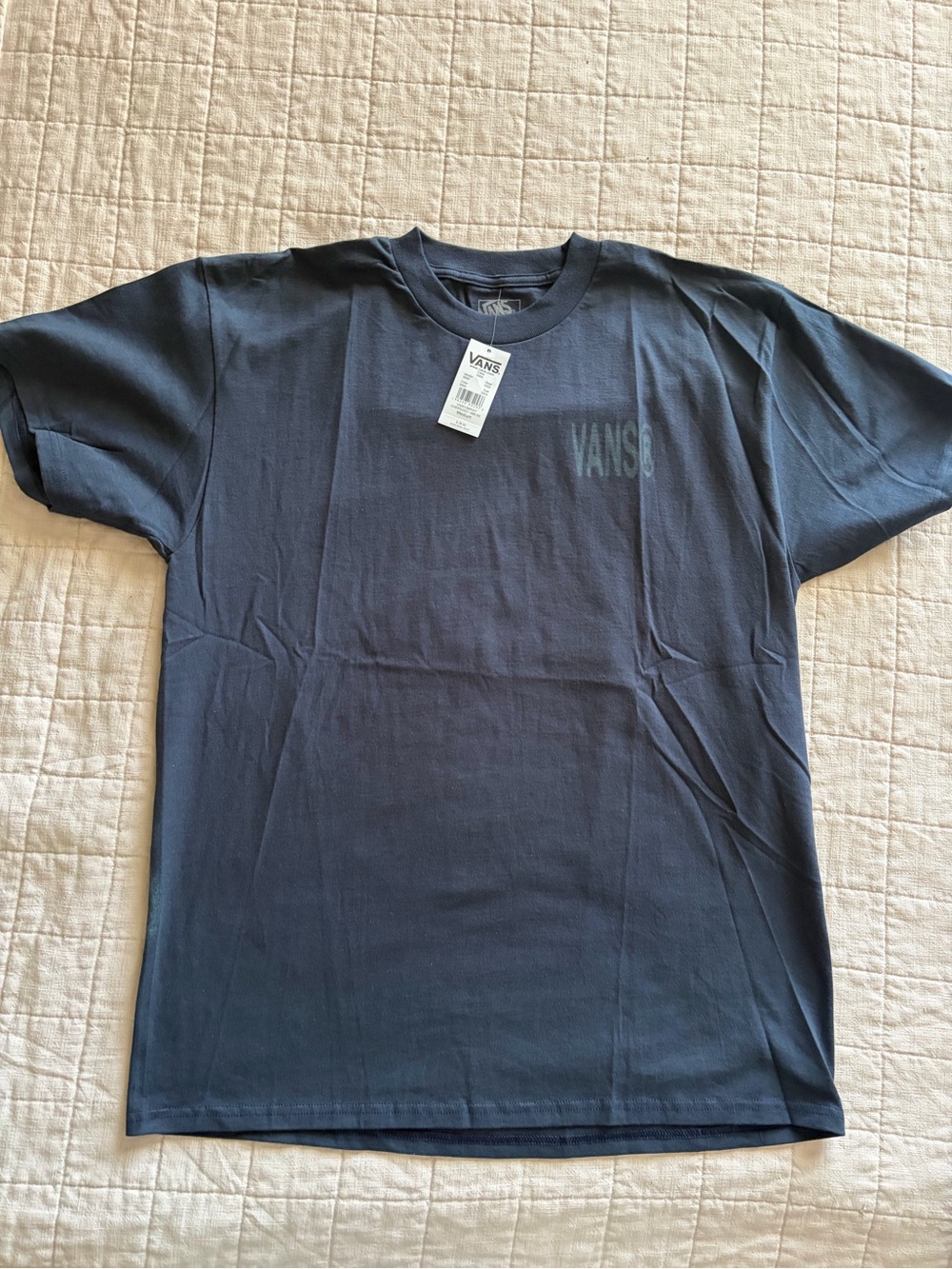Vans Men’s Navy Blue Short Sleeve Logo Tee